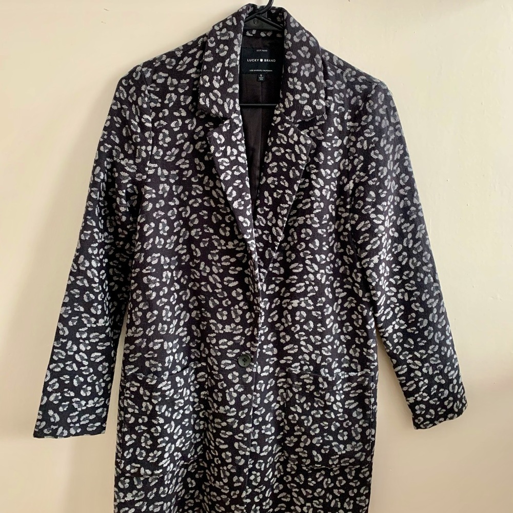 Lucky Brand leopard blazer